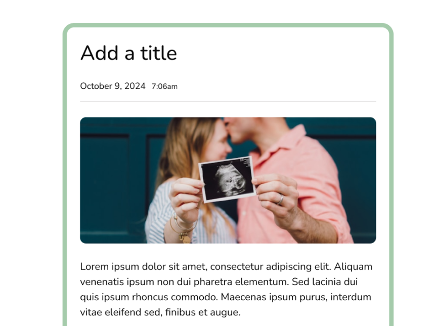 A sample of the journal