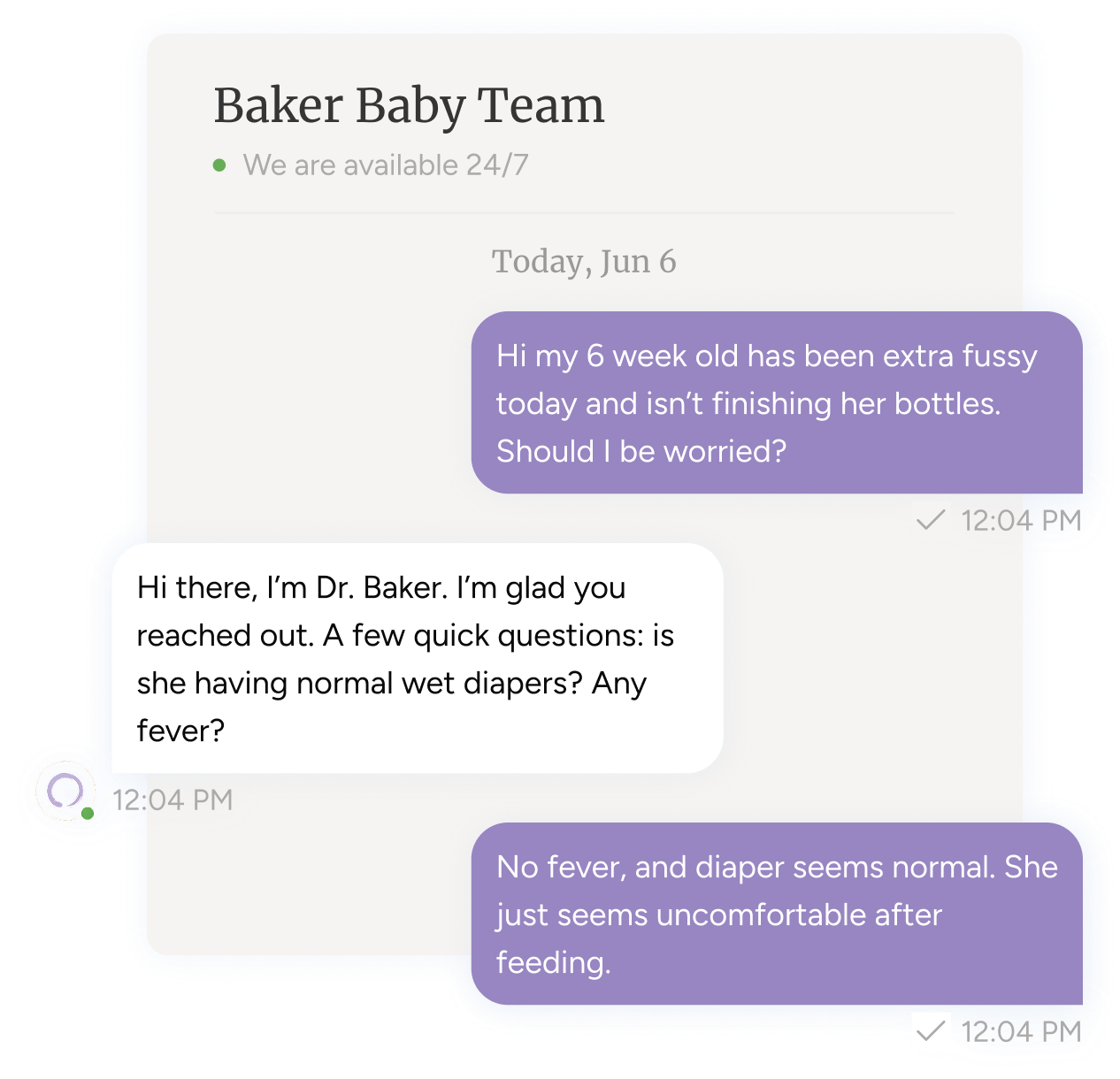 24/7 Access to Our Doctors